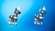 Regular and shiny Blitzle (Image via TPC)